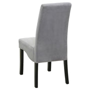 Stanton Velvet Upholstered Dining Side Chair Grey (Set of 2) - 102062