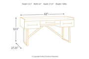 Starmore Brown 63" Home Office Desk - Gate FurnitureOffice Desks
