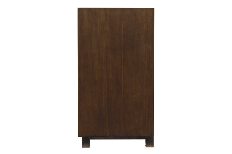 Starmore Brown 70" TV Stand with Electric Fireplace - Gate FurnitureTV Stand