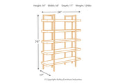 Starmore Brown 76" Bookcase - Gate FurnitureBookcases
