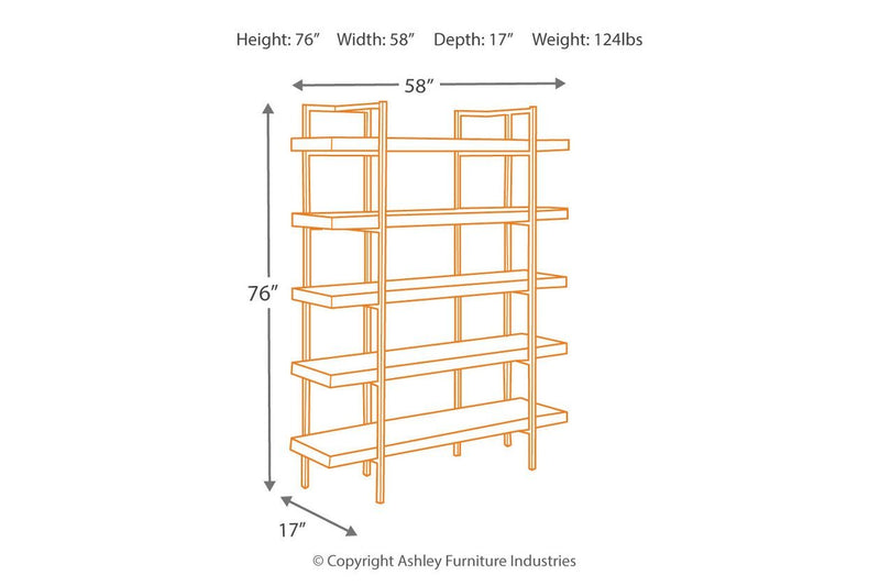 Starmore Brown 76" Bookcase - Gate FurnitureBookcases