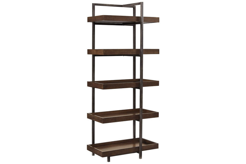 Starmore Brown/Gunmetal 3 - Piece Wall Unit with Electric Fireplace - Gate FurnitureEntertainment Center