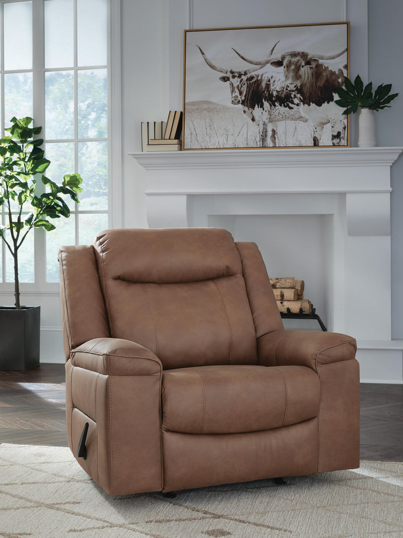 Status Check Caramel Recliner - PC6530825