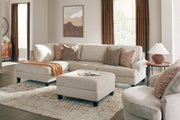 Steelwater Retreat 2-Piece Sectional with Chaise and Oversized Accent Ottoman in Latte - PKG024825