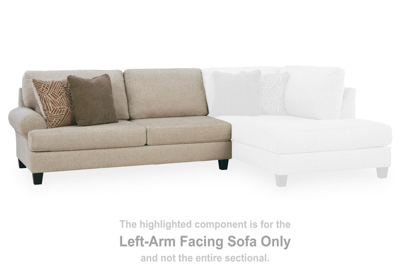 Steelwater Retreat Latte Left-Arm Facing Sofa - 6670466