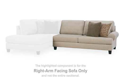 Steelwater Retreat Latte Right-Arm Facing Sofa - 6670467