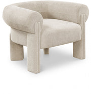 Stefano Fabric Upholstered Accent Chair in Beige - 482Beige
