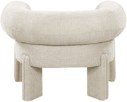 Stefano Fabric Upholstered Accent Chair in Beige - 482Beige