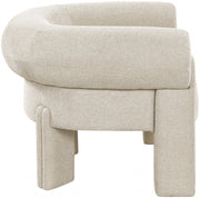 Stefano Fabric Upholstered Accent Chair in Beige - 482Beige