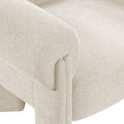 Stefano Fabric Upholstered Accent Chair in Beige - 482Beige