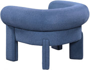 Stefano Fabric Upholstered Accent Chair in Blue - 482Navy
