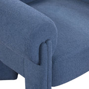 Stefano Fabric Upholstered Accent Chair in Blue - 482Navy