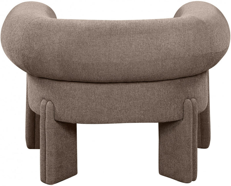 Stefano Fabric Upholstered Accent Chair in Brown - 482Brown