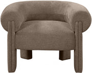Stefano Fabric Upholstered Accent Chair in Brown - 482Brown