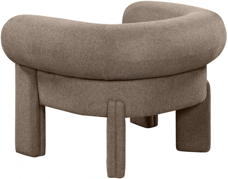 Stefano Fabric Upholstered Accent Chair in Brown - 482Brown