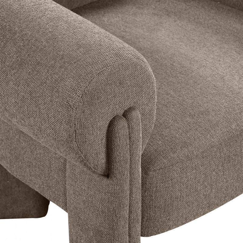 Stefano Fabric Upholstered Accent Chair in Brown - 482Brown