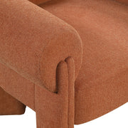 Stefano Fabric Upholstered Accent Chair in Cognac - 482Cognac