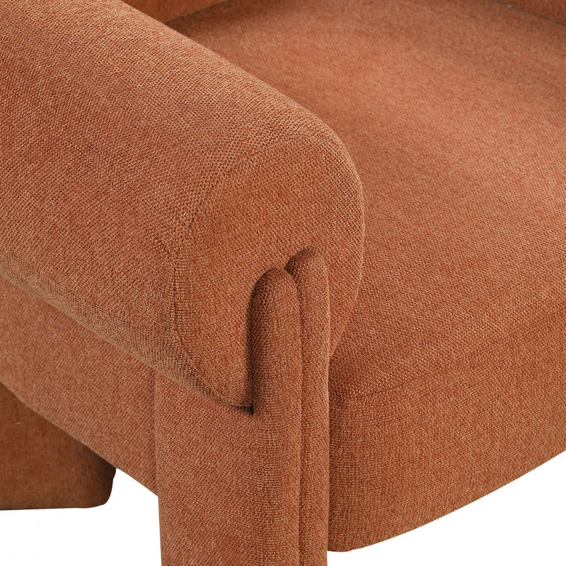 Stefano Fabric Upholstered Accent Chair in Cognac - 482Cognac