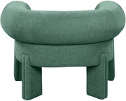 Stefano Fabric Upholstered Accent Chair in Green - 482Green