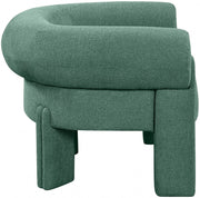 Stefano Fabric Upholstered Accent Chair in Green - 482Green