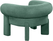 Stefano Fabric Upholstered Accent Chair in Green - 482Green