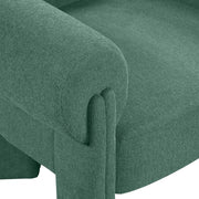 Stefano Fabric Upholstered Accent Chair in Green - 482Green