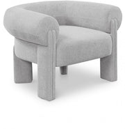 Stefano Fabric Upholstered Accent Chair in Grey - 482Grey