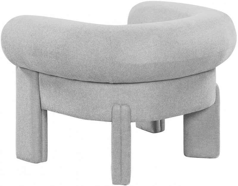 Stefano Fabric Upholstered Accent Chair in Grey - 482Grey