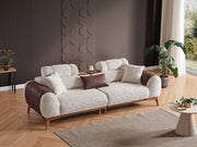 Stella 4-pieces (2 Sofa & 2 Chair) Livingroom in Beige - 200-ELIF-STE-A630-3311