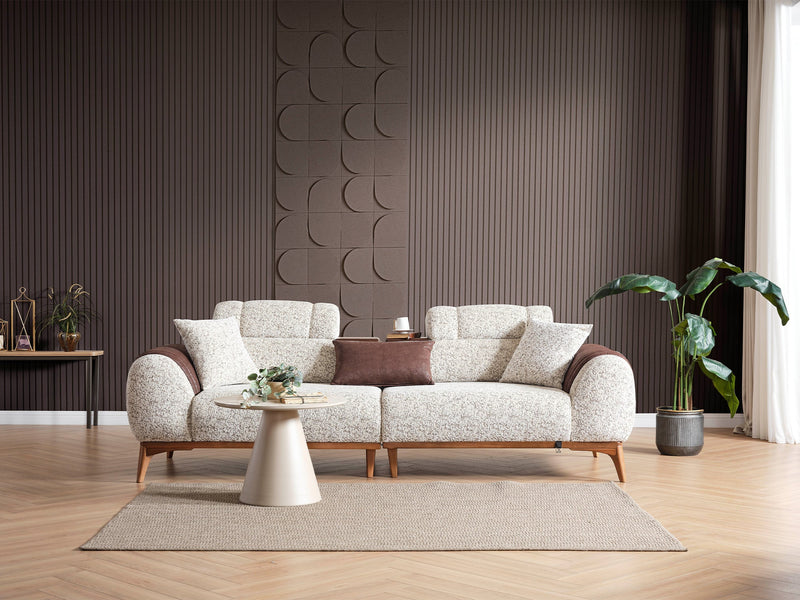 Stella 4-pieces (2 Sofa & 2 Chair) Livingroom in Beige - 200-ELIF-STE-A630-3311
