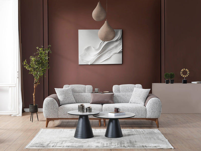 Stella 4-pieces (2 Sofa & 2 Chair) Livingroom in Beige - 200-ELIF-STE-A630-3311