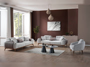 Stella 4-pieces (2 Sofa & 2 Chair) Livingroom in Grey - 200-ELIF-STE-A631-3311