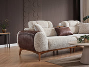 Stella 4-pieces (2 Sofa & 2 Chair) Livingroom in Grey - 200-ELIF-STE-A631-3311