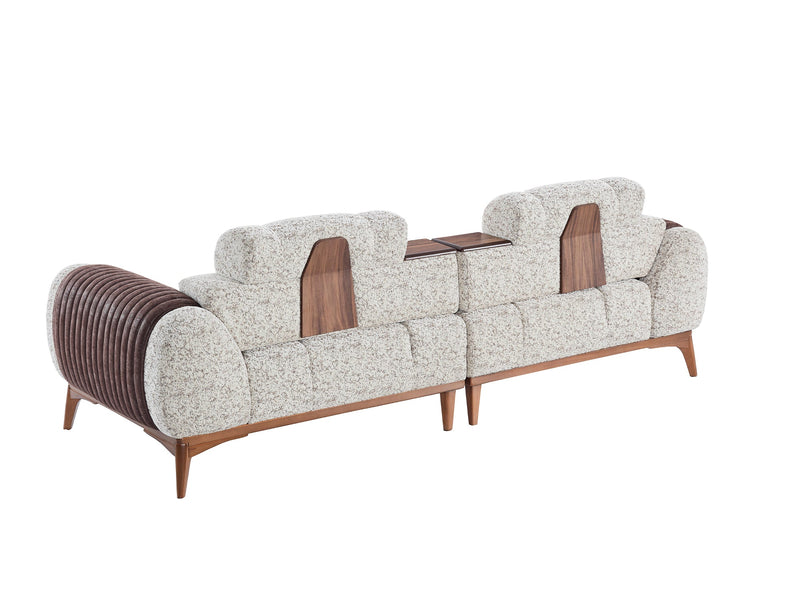 Stella 4-pieces (2 Sofa & 2 Chair) Livingroom in Grey - 200-ELIF-STE-A631-3311