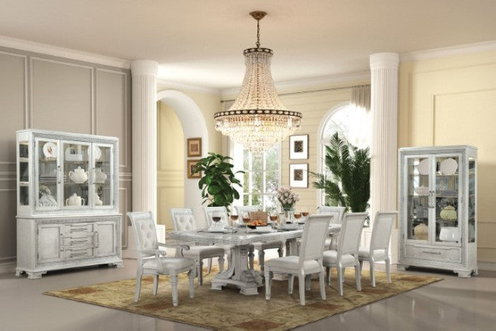 Stella Mia Ivory Dining Table - FM31000WH-T-TABLE