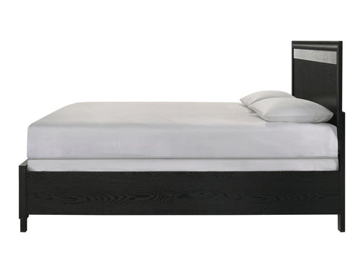 Stellan - Black Storage King Bed with Silver Accent - B367-K-Bed