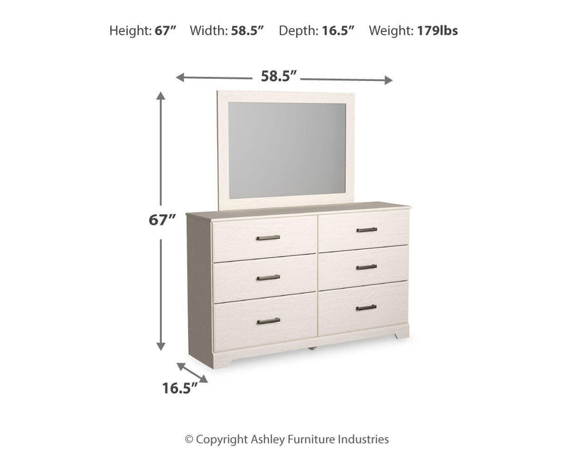 Stelsie King Panel Bed, Dresser, Mirror, Chest and 2 Nightstands - B2588B19