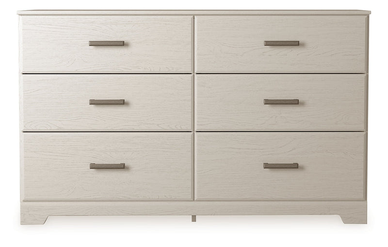 Stelsie Queen Panel Bed with Dresser and Nightstand in White from Ashley - Luna Furniture