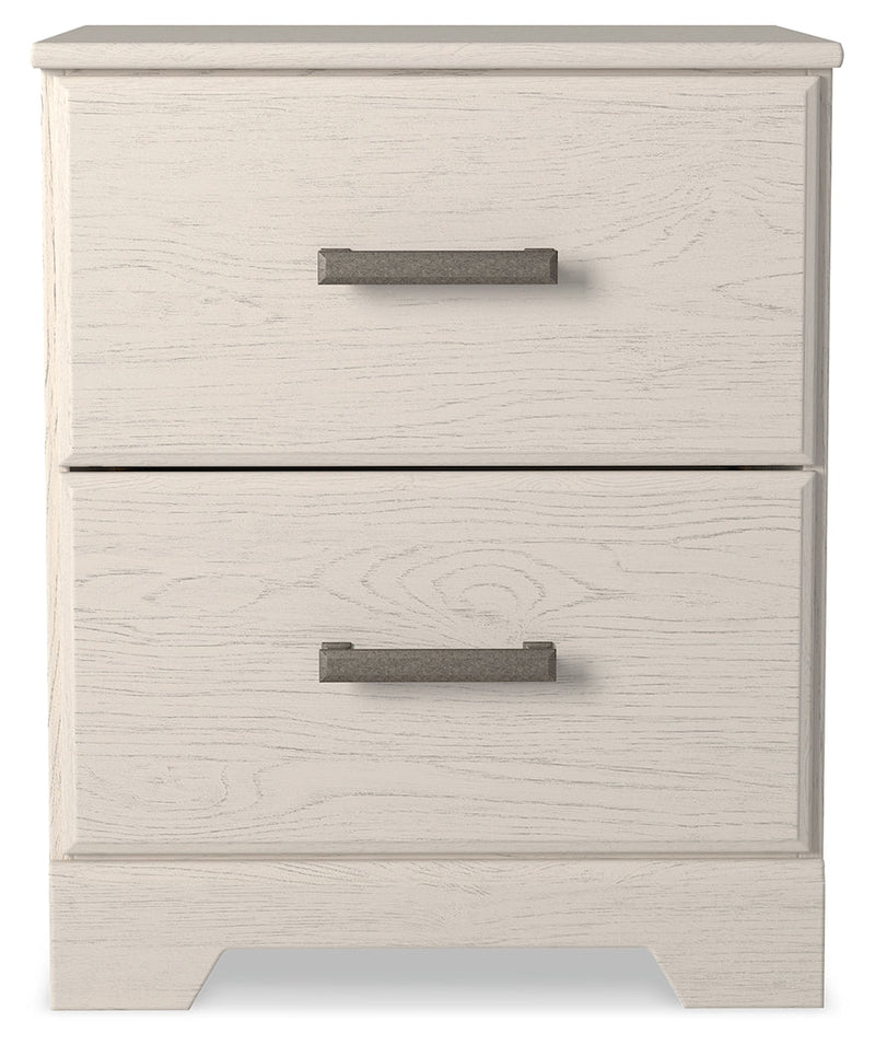 Stelsie Queen Panel Bed with Dresser and Nightstand in White from Ashley - Luna Furniture