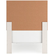 Stelsie Twin Panel Bed with Dresser in White - PKG016239