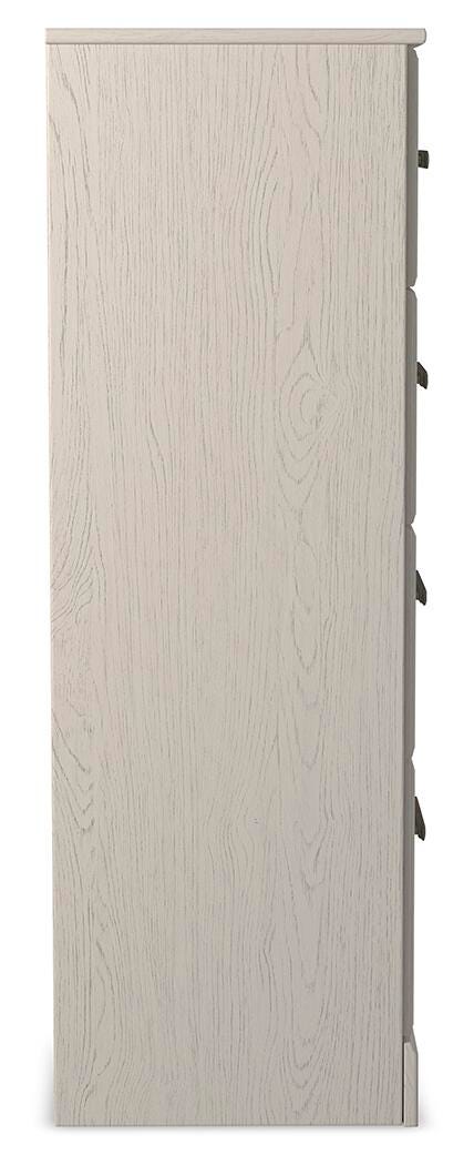 Stelsie White Dresser, Mirror, Chest and Nightstand - B2588B15
