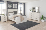 Stelsie White Full Panel Bed - Gate FurnitureFull Bed