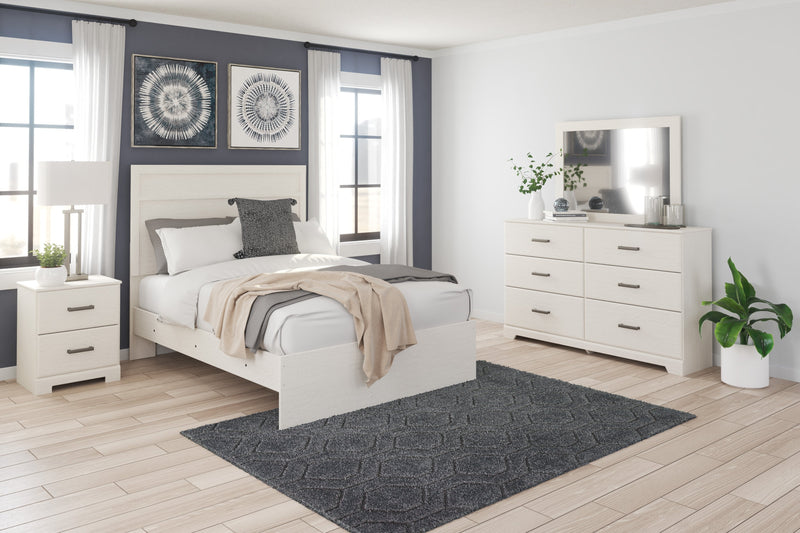 Stelsie White Full Panel Bed - Gate FurnitureFull Bed