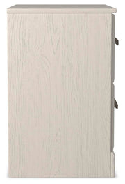 Stelsie White King Panel Bed, Dresser, Mirror and Nightstand - B2588B17