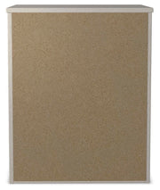 Stelsie White King Panel Bed, Dresser, Mirror and Nightstand - B2588B17
