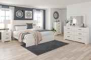 Stelsie White King Panel Bed - Gate FurnitureKing Bed