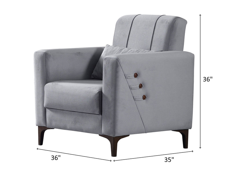 Step 36" Wide Convertible Armchair - Gate FurnitureAccent Chairs