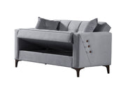 Step 63" Wide Square Arm Convertible Loveseat - Gate FurnitureLoveseat
