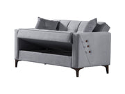 Step 63" Wide Square Arm Convertible Loveseat - Gate FurnitureLoveseat