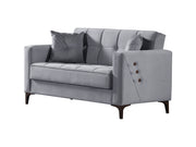 Step 63" Wide Square Arm Convertible Loveseat - Gate FurnitureLoveseat